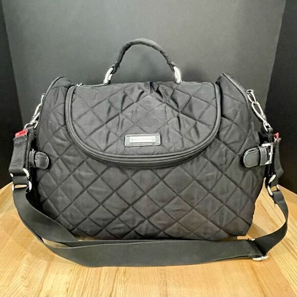Storksak Quilted black Baby Bag - Picture 1 of 14
